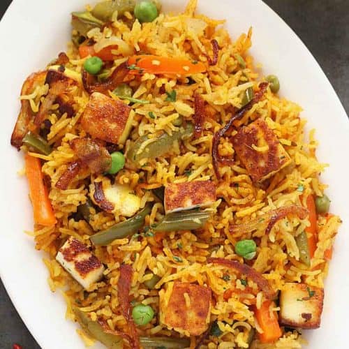 Pachimirchi Paneer Pulav/Biryani