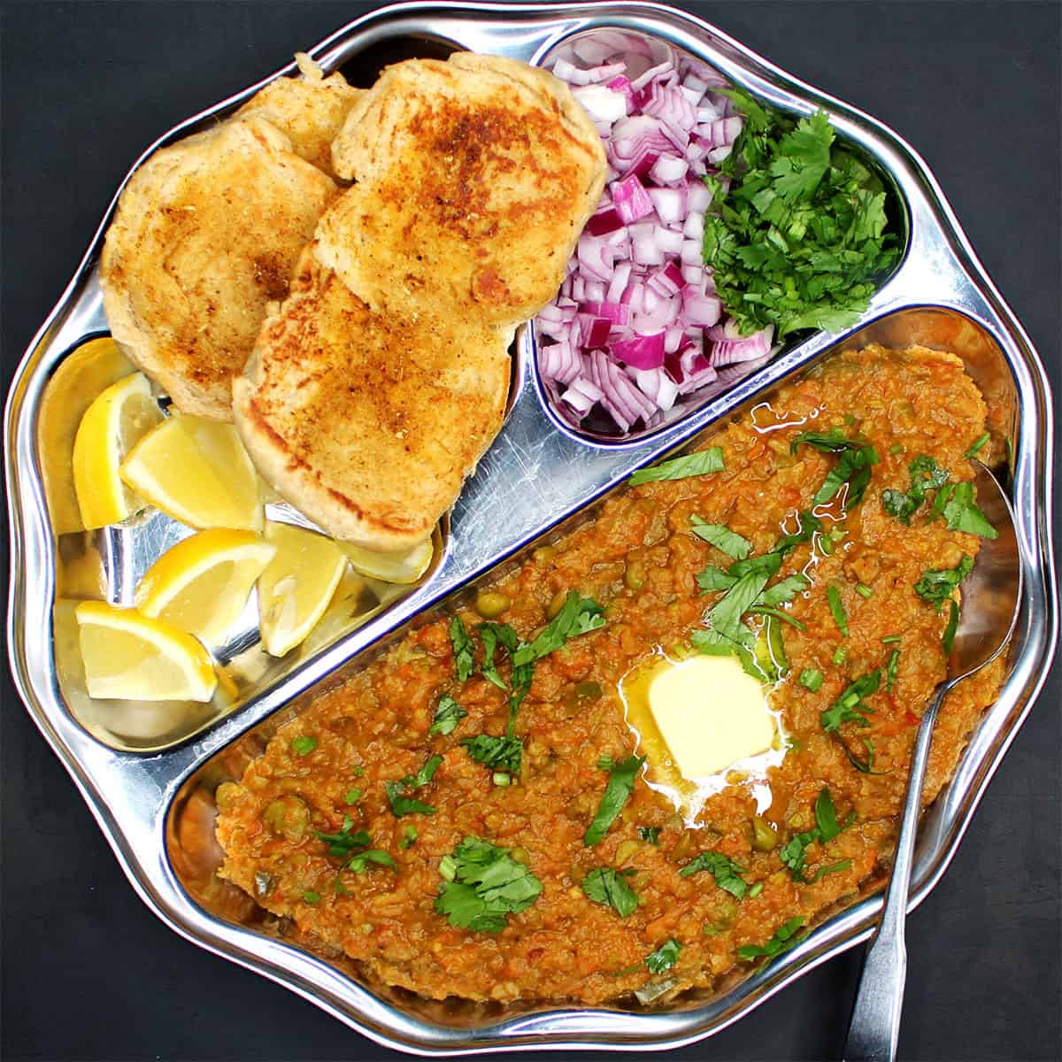 Vegan Paav Bhaji