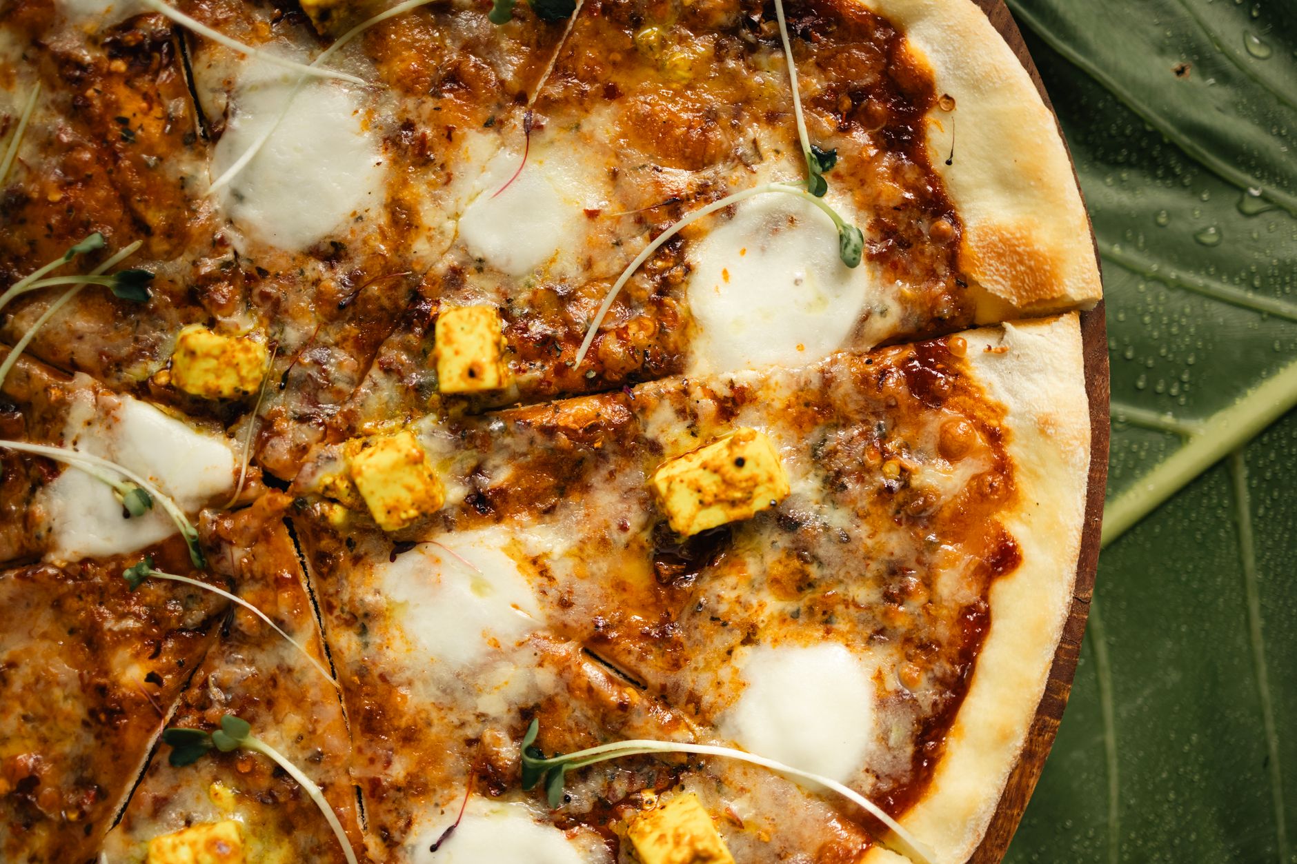 Paneer Tikka Masala Pizza