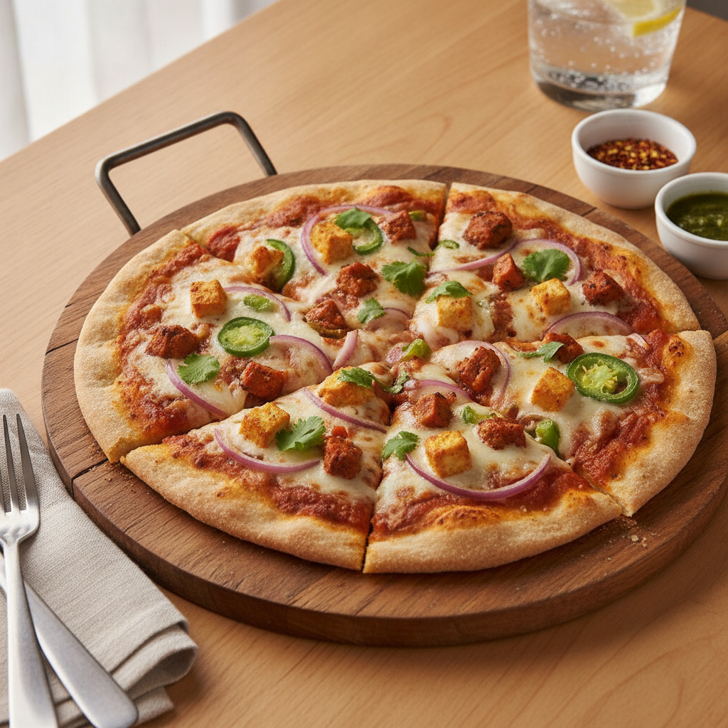 Indian Style Bhakri Pizza