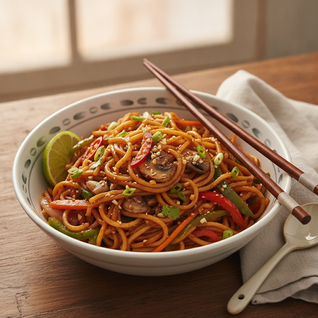 Veg Chili Garlic Noodles
