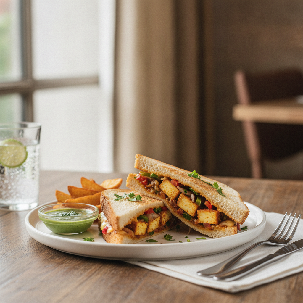 Paneer Tufani Sandwich