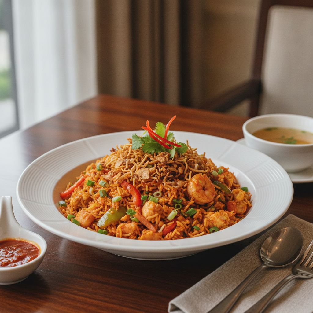 Triple Schezwan Fried Rice