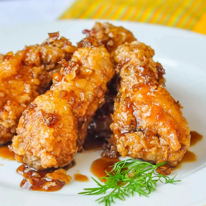 Honey Garlic Chicken Wings (6pcs)