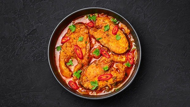 2. Salmon Fish Mango Korma