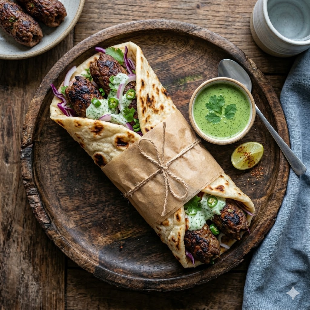 BEEF SEEKH KABOB ROLL