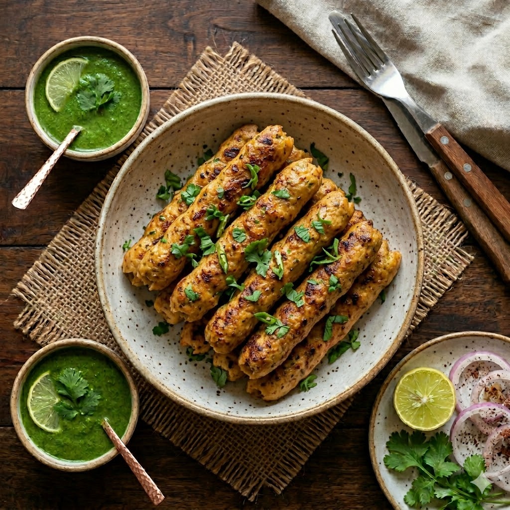 Chicken Sheekh Kabobs