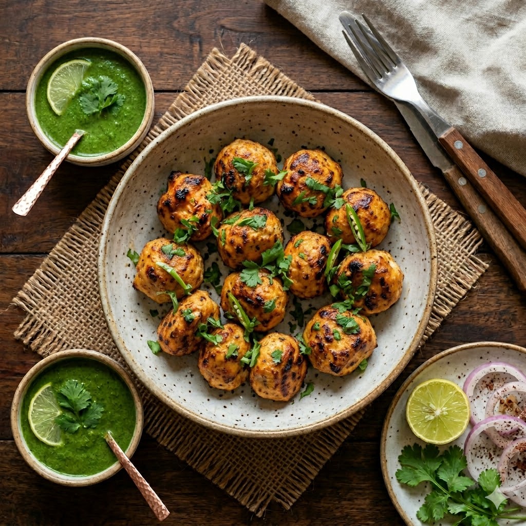 Chicken Gola Kabobs