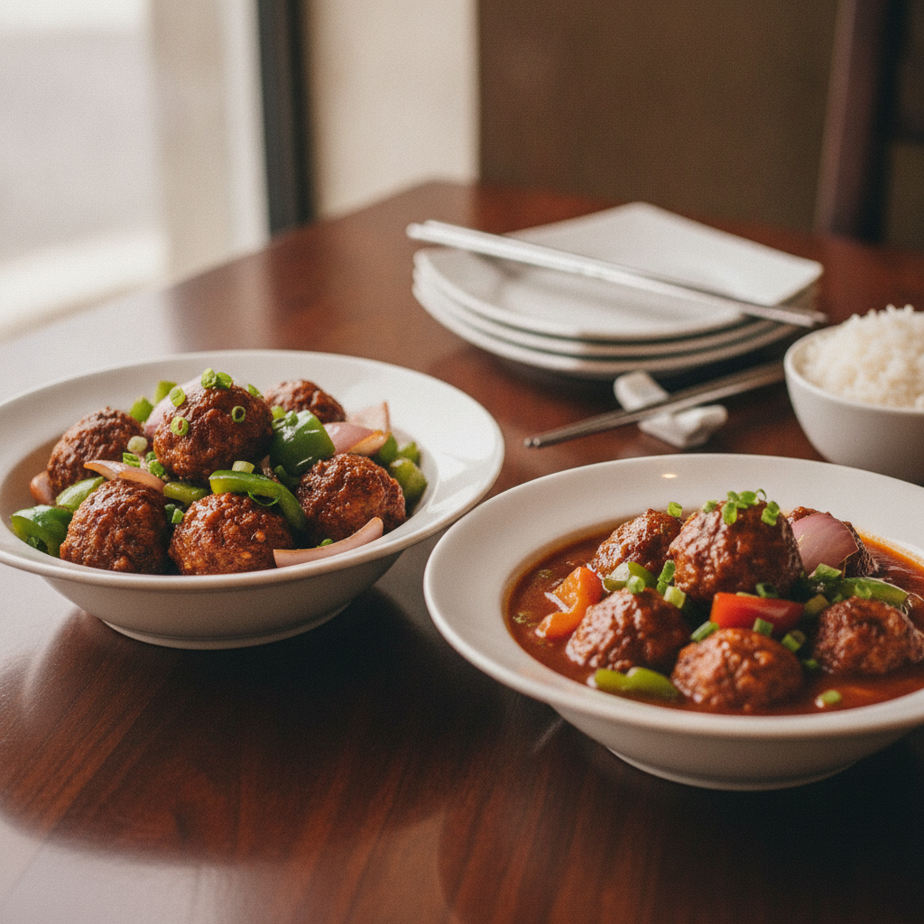 Chicken Manchurian Dry / Gravy