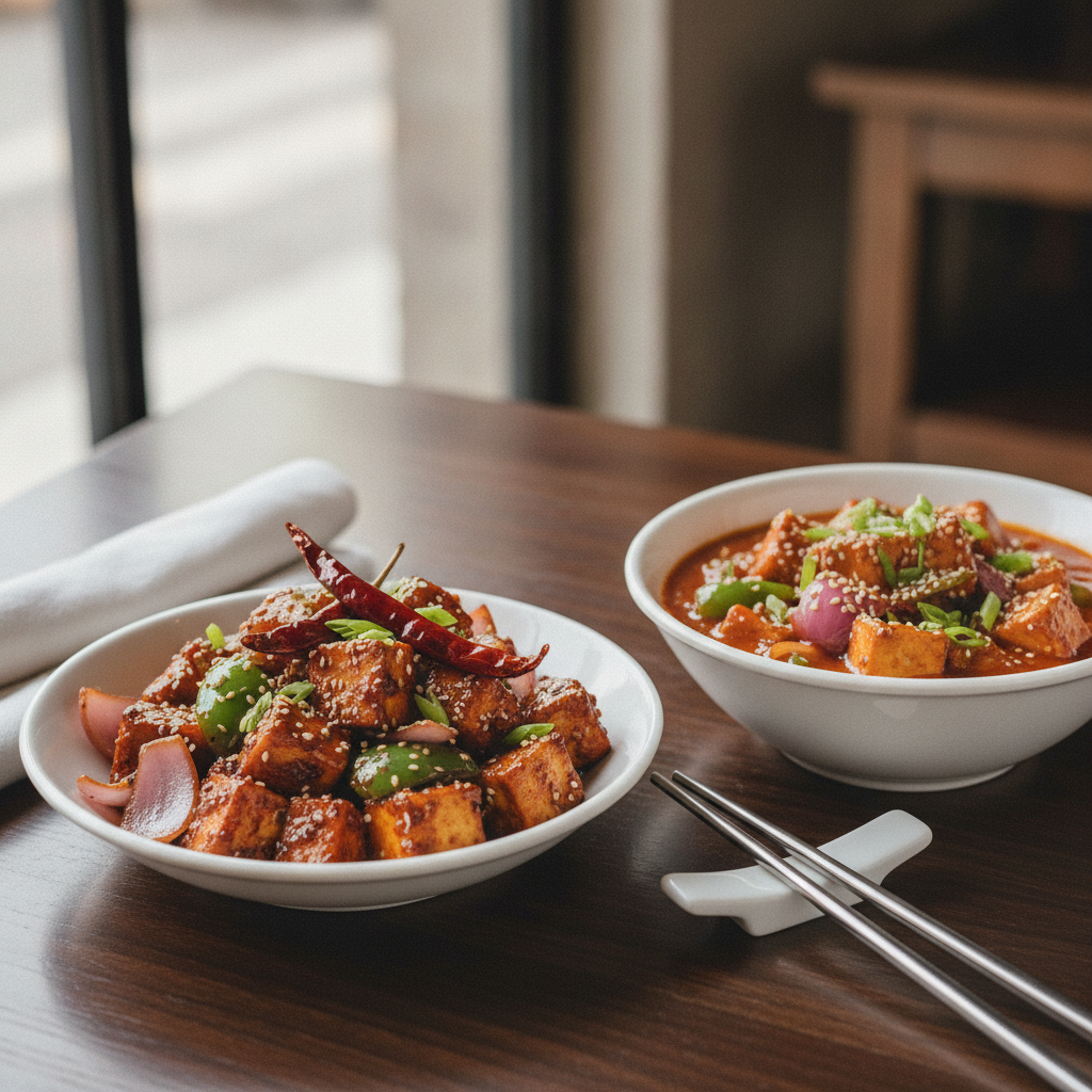 Chilli Paneer Dry / Gravy