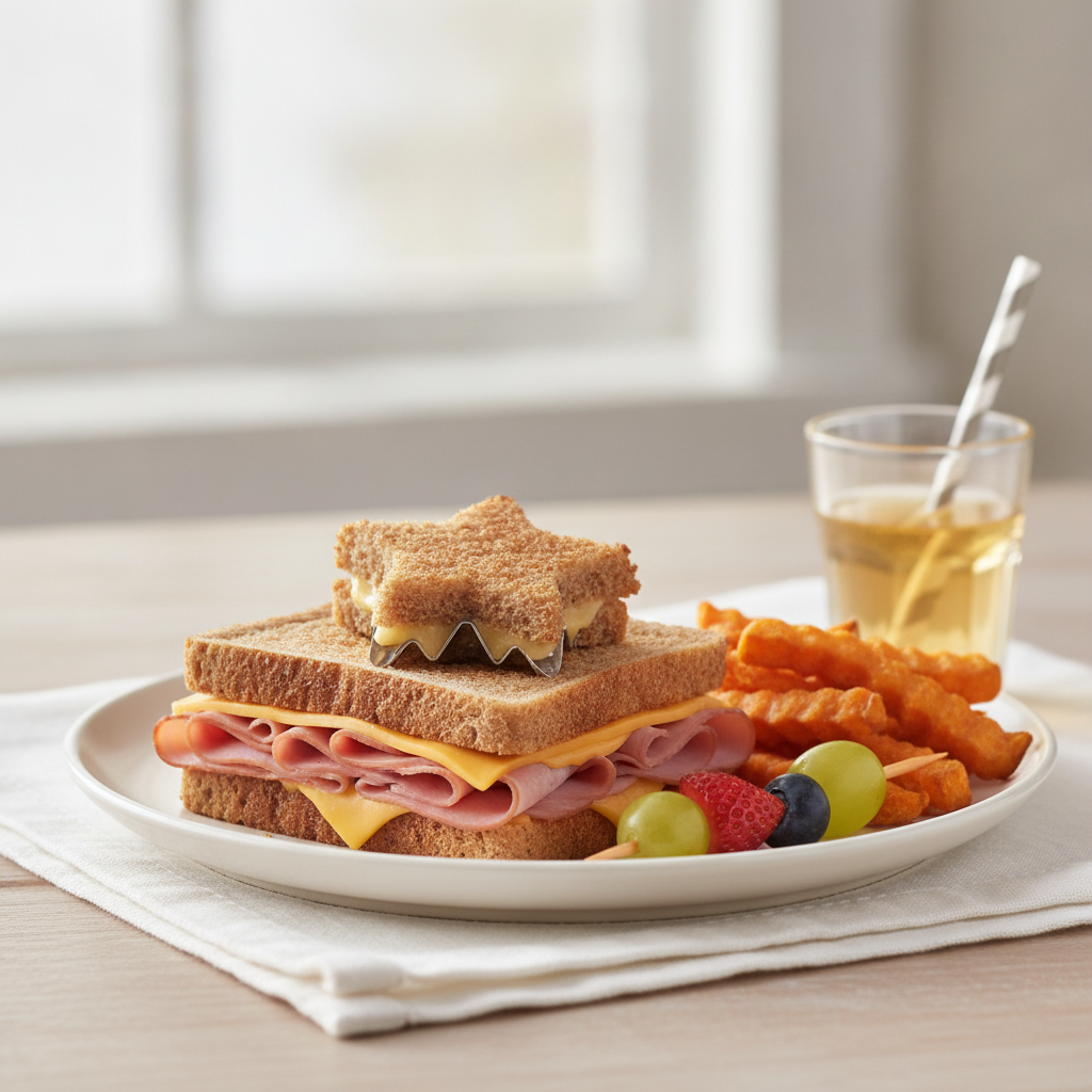 Ham and Cheddar Sandwich