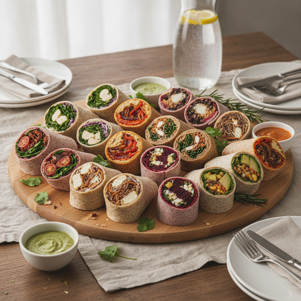 Vegan Sandwich/Wrap Platter Large (12-15)
