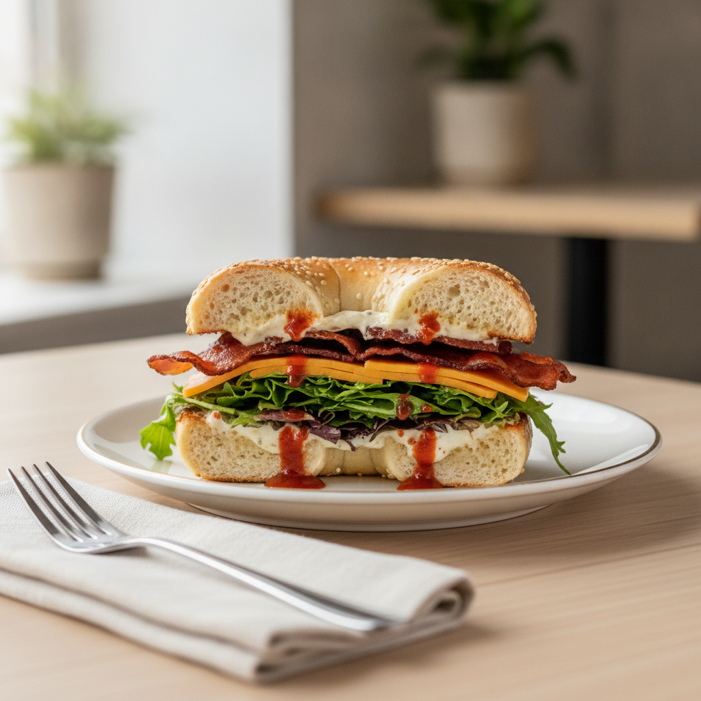 King of Sriracha Bagel