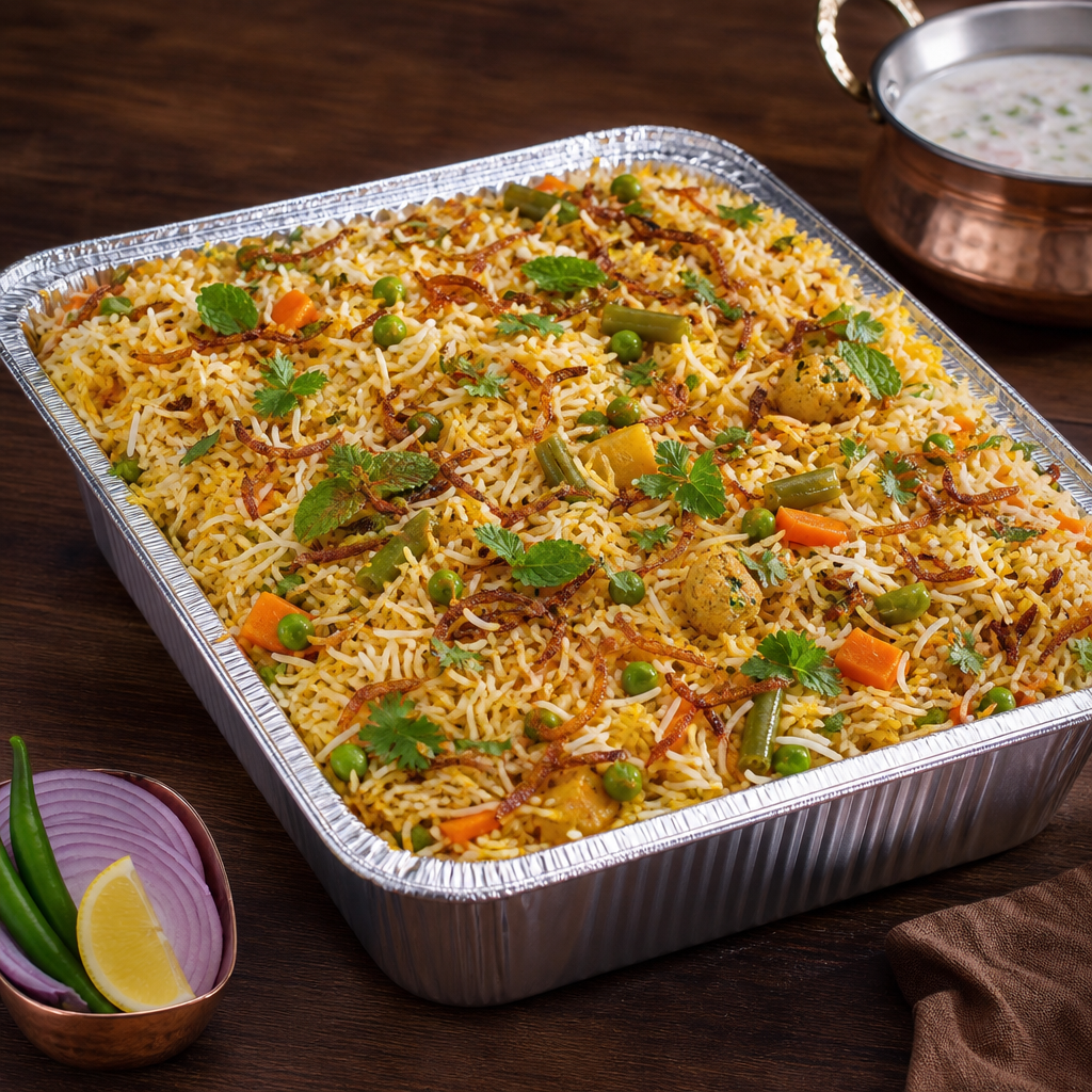 Half Tray - Veg Biryani