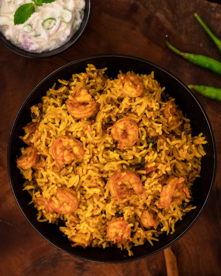Avakaya Shrimp Biryani
