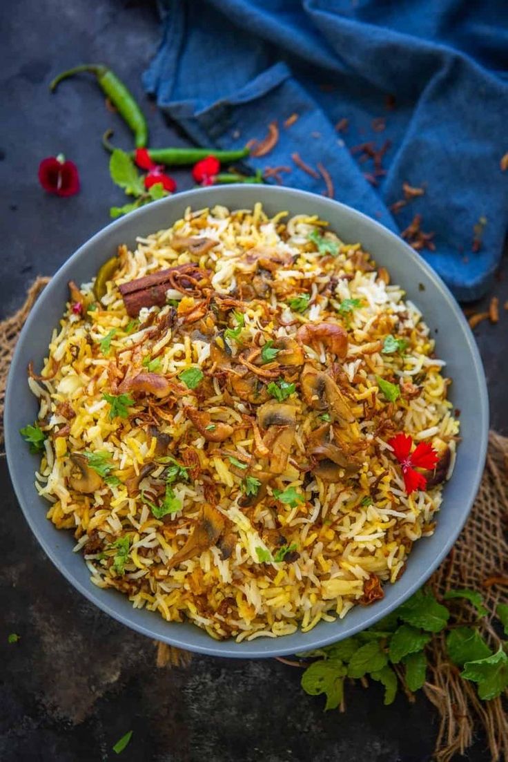 Bejawada Special Mushroom Biryani