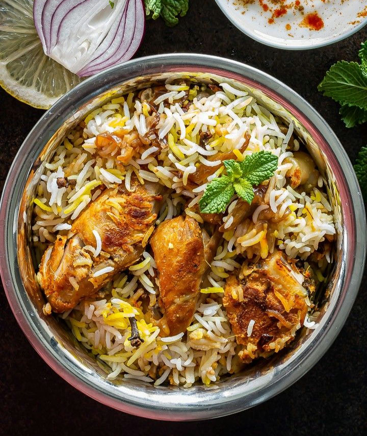 Hyderabad Chicken Dum Biryani