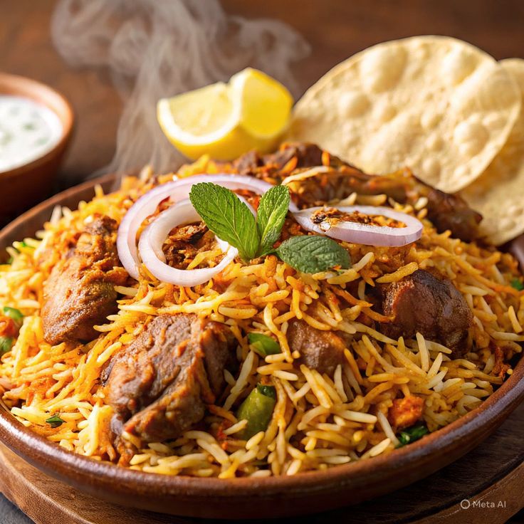 Rajugari Lamb Biryani